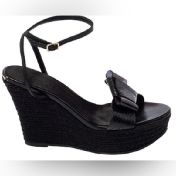 Burberry python wedge sandals - Picture 2 of 7